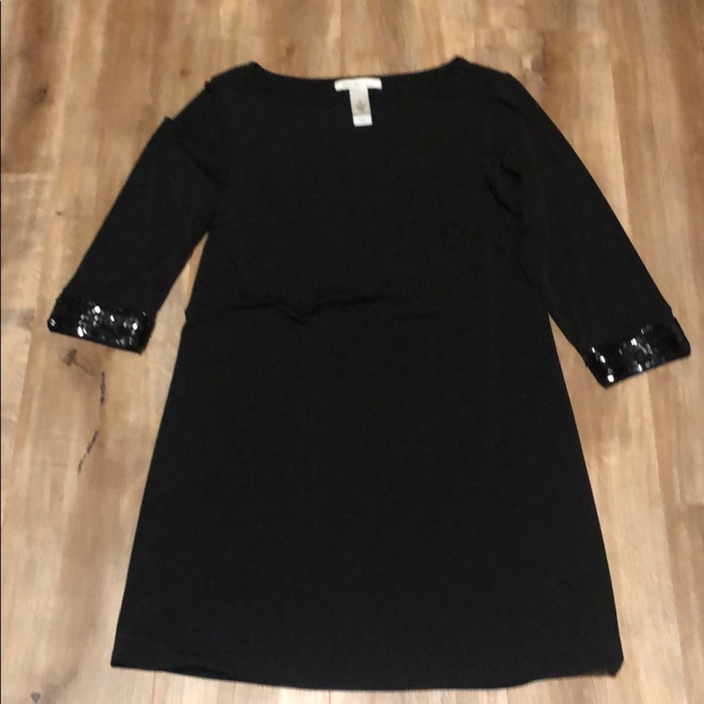 Black dress with sequins